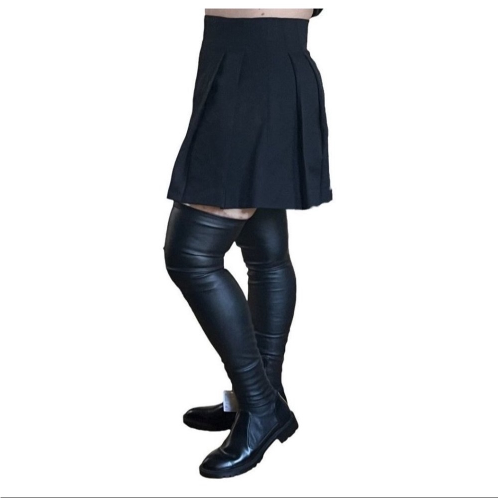ZARA Thighs High Faux Leather Boots